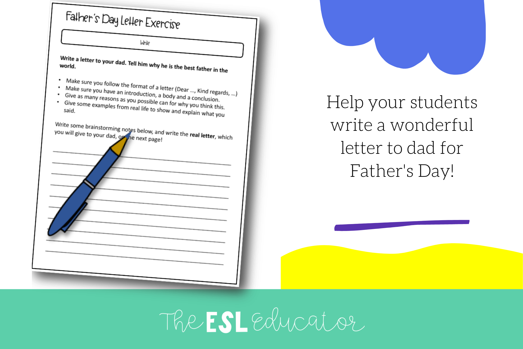 Why These Tasks Make For A Super Fun Father's Day Writing Activity ...